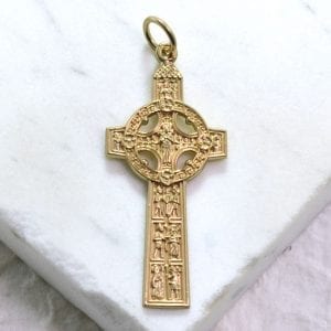 gold Celtic cross pendant