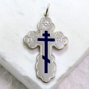Orthodox cross pendant