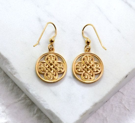 gold earrings