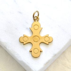 gold byzantine cross