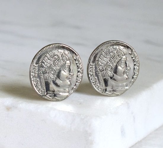 ancient coin cufflink